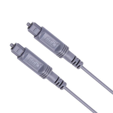 1.5m EMK OD2.2mm Digital Audio Optical Fiber Cable Plastic Speaker Balance Cable(Silver Grey)-garmade.com