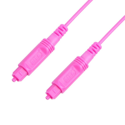 2m EMK OD2.2mm Digital Audio Optical Fiber Cable Plastic Speaker Balance Cable(Pink)-garmade.com