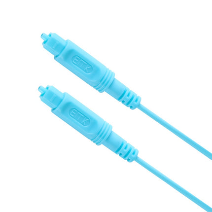 2m EMK OD2.2mm Digital Audio Optical Fiber Cable Plastic Speaker Balance Cable(Sky Blue)-garmade.com
