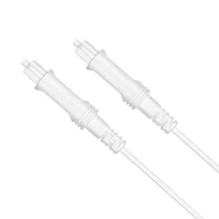 3m EMK OD2.2mm Digital Audio Optical Fiber Cable Plastic Speaker Balance Cable(White)-garmade.com