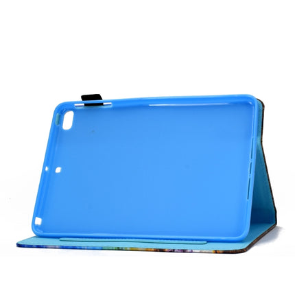 For iPad mini 5 / mini 4 / mini 3 / mini 2 / mini Colored Drawing Stitching Horizontal Flip Leather Case with Holder & Card Slots & Sleep / Wake-up Function(Lamp Bulb)-garmade.com