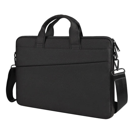 For 13.3 inch ST01S Waterproof Oxford Laptop Diagonal Shoulder Handbag(Black)-garmade.com