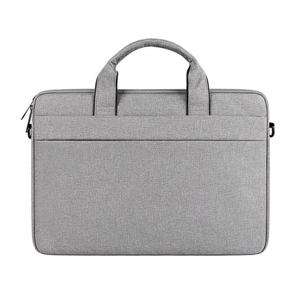 For 15.6 inch ST01S Waterproof Oxford Laptop Diagonal Shoulder Handbag(Light Grey)-garmade.com