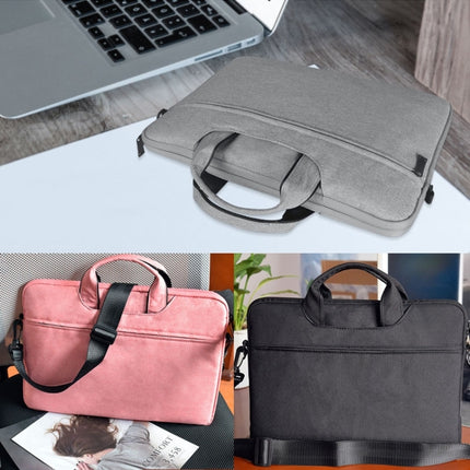 For 15.6 inch ST01S Waterproof Oxford Laptop Diagonal Shoulder Handbag(Black)-garmade.com