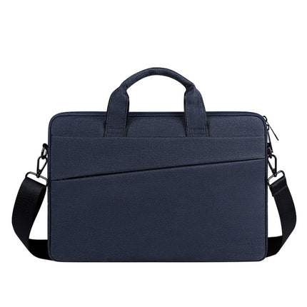 For 15.6 inch ST01S Waterproof Oxford Laptop Diagonal Shoulder Handbag(Navy Blue)-garmade.com