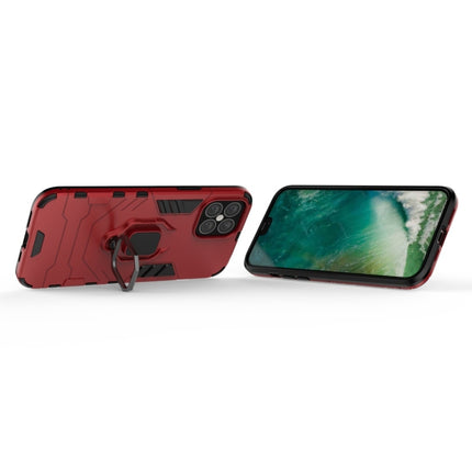 For iPhone 12 Pro Max Shockproof PC + TPU Protective Case with Magnetic Ring Holder(Red)-garmade.com