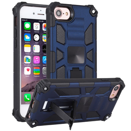 For iPhone 6 Shockproof TPU + PC Magnetic Protective Case with Holder(Blue)-garmade.com
