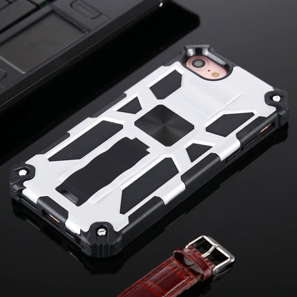 For iPhone 6 Shockproof TPU + PC Magnetic Protective Case with Holder(Silver)-garmade.com
