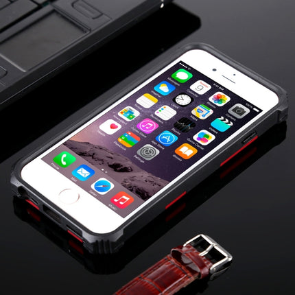 For iPhone 6 Shockproof TPU + PC Magnetic Protective Case with Holder(Red)-garmade.com