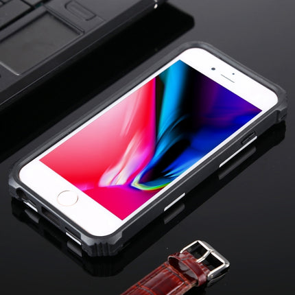 For iPhone SE 2020 / 8 / 7 Shockproof TPU + PC Magnetic Protective Case with Holder(Silver)-garmade.com