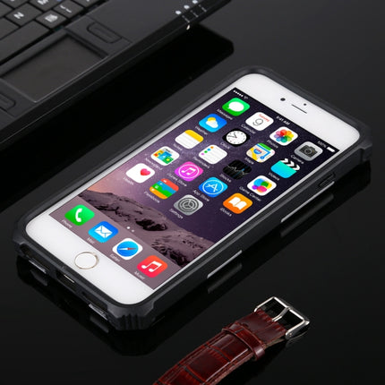 For iPhone 6 Plus Shockproof TPU + PC Magnetic Protective Case with Holder(Silver)-garmade.com