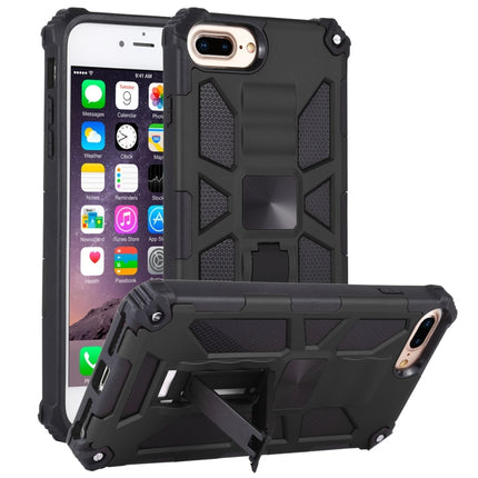 For iPhone 6 Plus Shockproof TPU + PC Magnetic Protective Case with Holder(Black)-garmade.com