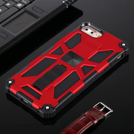 For iPhone 6 Plus Shockproof TPU + PC Magnetic Protective Case with Holder(Red)-garmade.com