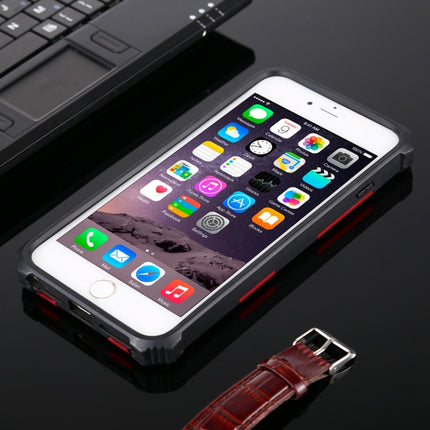 For iPhone 6 Plus Shockproof TPU + PC Magnetic Protective Case with Holder(Red)-garmade.com