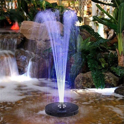 Solar Fountain Pump with LED Light-garmade.com