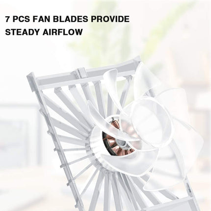Perfume Shape Portable Fan Hidden Blade Fan(White)-garmade.com