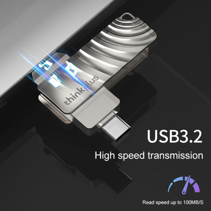 Lenovo Thinkplus MU232 USB 3.2 + USB-C / Type-C Dual Head Flash Drive, Memory:128GB-garmade.com