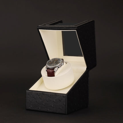 Leather Single Watch Box Electric Motor Watch Shaker Automatic Watch Shaker, US Plug-garmade.com