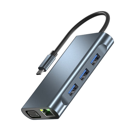 2311 8 in 1 USB-C / Type-C to USB Multifunctional Docking Station HUB Adapter-garmade.com