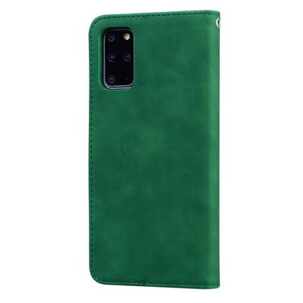 For Samsung Galaxy S20 Plus Frosted Business Magnetic Horizontal Flip PU Leather Case with Holder & Card Slot & Lanyard(Green)-garmade.com