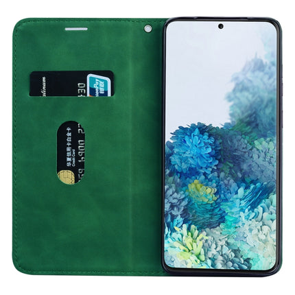 For Samsung Galaxy S20 Plus Frosted Business Magnetic Horizontal Flip PU Leather Case with Holder & Card Slot & Lanyard(Green)-garmade.com