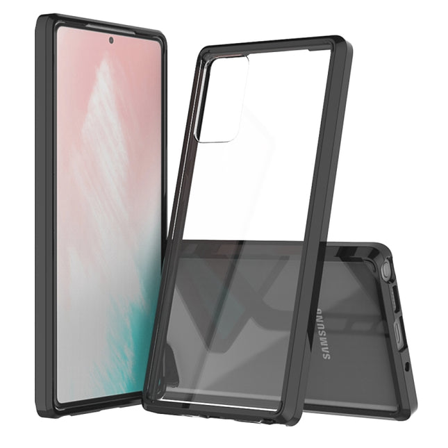 For Samsung Galaxy Note 20 Shockproof Scratchproof TPU + Acrylic Protective Case(Black)-garmade.com