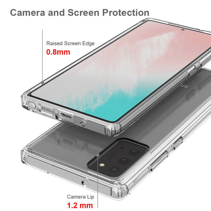 For Samsung Galaxy Note 20 Ultra Shockproof Scratchproof TPU + Acrylic Protective Case(Transparent)-garmade.com