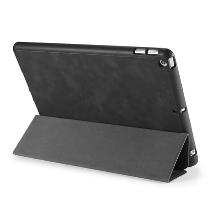 For iPad 10.2 2021 / 2020 / 2019 DG.MING See Series Horizontal Flip Leather Case with Holder & Pen Holder(Black)-garmade.com