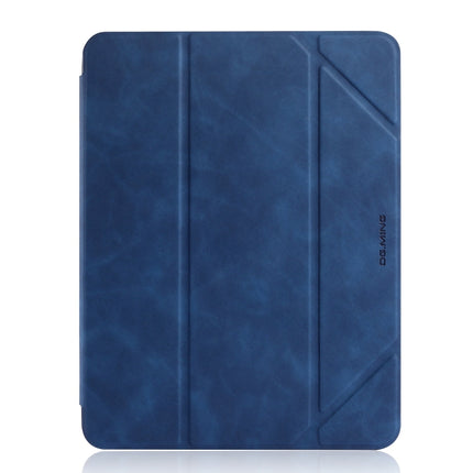 For iPad 10.2 2021 / 2020 / 2019 DG.MING See Series Horizontal Flip Leather Case with Holder & Pen Holder(Blue)-garmade.com