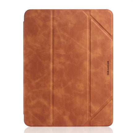 For iPad Pro 10.5 inch DG.MING See Series Horizontal Flip Leather Case with Holder & Pen Holder(Brown)-garmade.com