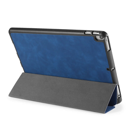 For iPad Pro 10.5 inch DG.MING See Series Horizontal Flip Leather Case with Holder & Pen Holder(Blue)-garmade.com