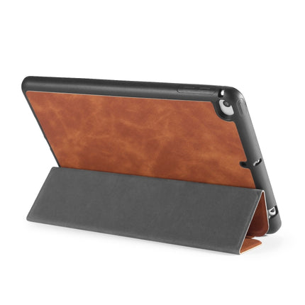 For iPad Mini 5 / 4 DG.MING See Series Horizontal Flip Leather Case with Holder & Pen Holder(Brown)-garmade.com