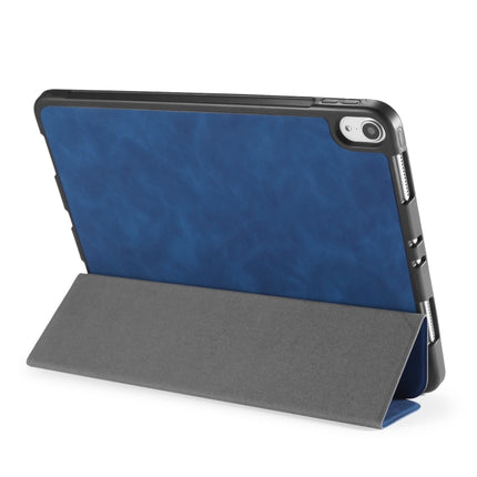 For iPad Pro 11 inch (2018) DG.MING See Series Horizontal Flip Leather Case with Holder & Pen Holder(Blue)-garmade.com