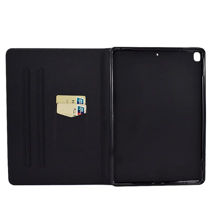 For iPad 10.2 / 10.5 (2017) & Air 10.5 (2019) Voltage Painted Pattern Tablet PC Protective Leather Case with Bracket & Card Slots & Sleep / Wake-up & Anti-skid Strip(Chrysanthemum Elephant)-garmade.com