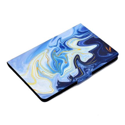 For iPad mini 5 / 4 / 3 / 2 / 1 Voltage Painted Pattern Tablet PC Protective Leather Case with Bracket & Card Slots & Sleep / Wake-up & Anti-skid Strip(Blue Marble)-garmade.com