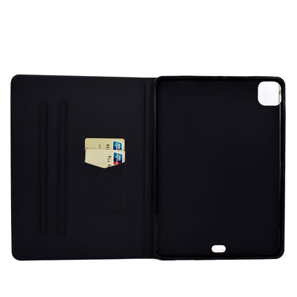 For iPad Pro 11 inch (2018) / (2020) Voltage Painted Pattern Tablet PC Protective Leather Case with Bracket & Card Slots & Sleep / Wake-up & Anti-skid Strip(Blue Marble)-garmade.com