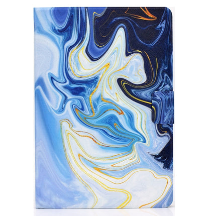 For iPad Air / Air 2 / iPad 9.7 inch (2017) & (2018) Voltage Painted Pattern Tablet PC Protective Leather Case with Bracket & Card Slots & Sleep / Wake-up & Anti-skid Strip(Blue Marble)-garmade.com