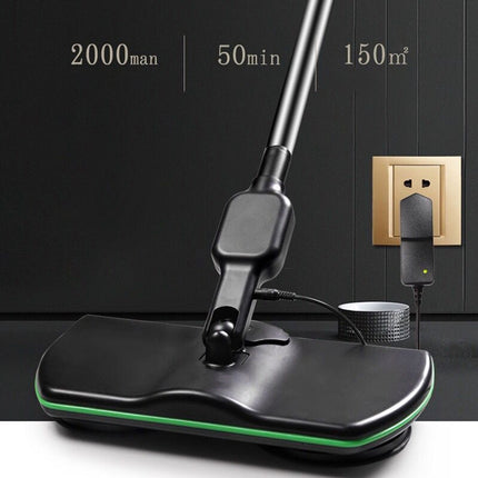 Waxing Electric Rechargeable Wireless Electric Mopping Machine Rotary Drag Handle Push Type Cleaning Machine, Plug Type:EU Plug-garmade.com