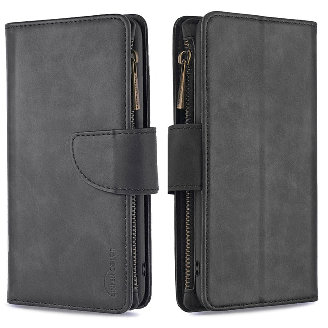 For iPhone XS Max Skin Feel Detachable Magnetic Zipper Horizontal Flip PU Leather Case with Multi-Card Slots & Holder & Wallet & Photo Frame & Lanyard(Black)-garmade.com