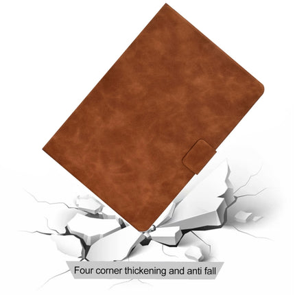 For iPad Pro 11 (2020) & (2018) Cowhide Texture Horizontal Flip Leather Tablet Case with Holder & Card Slots & Sleep / Wake-up Function(Brown)-garmade.com