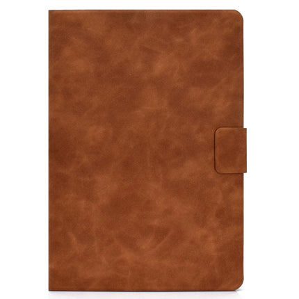 For iPad 10.2 / Air (2019) / Pro 10.5 Cowhide Texture Horizontal Flip Leather Case with Holder & Card Slots & Sleep / Wake-up Function(Brown)-garmade.com