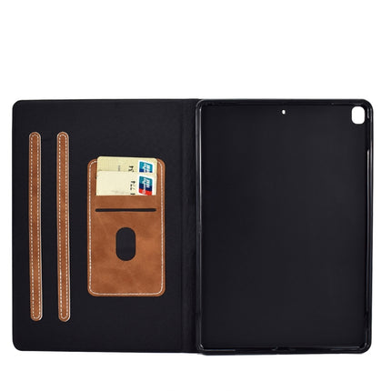 For iPad 10.2 / Air (2019) / Pro 10.5 Cowhide Texture Horizontal Flip Leather Case with Holder & Card Slots & Sleep / Wake-up Function(Brown)-garmade.com