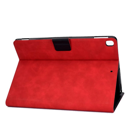For iPad 10.2 / Air (2019) / Pro 10.5 Cowhide Texture Horizontal Flip Leather Case with Holder & Card Slots & Sleep / Wake-up Function(Red)-garmade.com