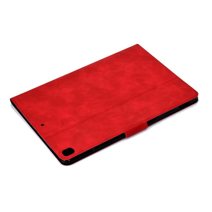 For iPad 10.2 / Air (2019) / Pro 10.5 Cowhide Texture Horizontal Flip Leather Case with Holder & Card Slots & Sleep / Wake-up Function(Red)-garmade.com
