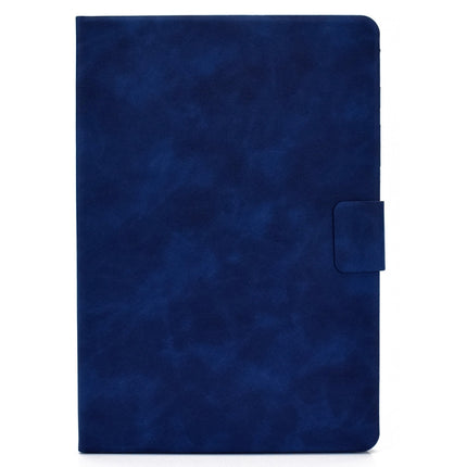 For iPad 10.2 / Air (2019) / Pro 10.5 Cowhide Texture Horizontal Flip Leather Case with Holder & Card Slots & Sleep / Wake-up Function(Blue)-garmade.com