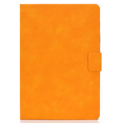 For iPad mini 5 / 4 / 3 / 2 / 1 Cowhide Texture Horizontal Flip Leather Case with Holder & Card Slots & Sleep / Wake-up Function(Khaki)-garmade.com