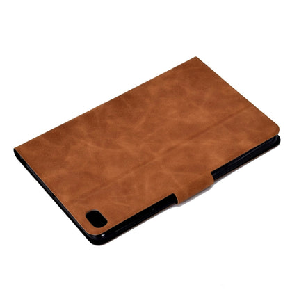 For iPad mini 5 / 4 / 3 / 2 / 1 Cowhide Texture Horizontal Flip Leather Case with Holder & Card Slots & Sleep / Wake-up Function(Brown)-garmade.com