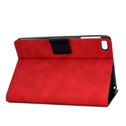 For iPad mini 5 / 4 / 3 / 2 / 1 Cowhide Texture Horizontal Flip Leather Case with Holder & Card Slots & Sleep / Wake-up Function(Red)-garmade.com