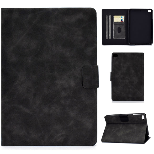 For iPad mini 5 / 4 / 3 / 2 / 1 Cowhide Texture Horizontal Flip Leather Case with Holder & Card Slots & Sleep / Wake-up Function(Grey)-garmade.com