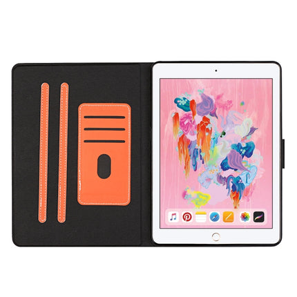 For iPad 9.7 (2017/2018) & Air 2 & Air Solid Color Horizontal Flip Leather Case with Card Slots & Holder & Sleep / Wake-up Function(Orange)-garmade.com